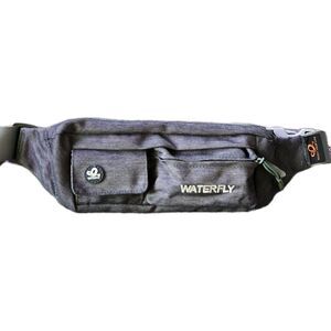 WATERFLY Women's Gray Slim Fanny Pack Waist Pouch Belt Bag